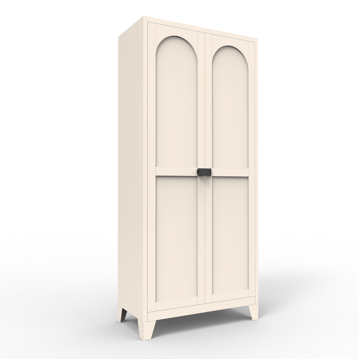Shapely Doors Cabinet, Metal Storage Cabinet With Doors And Adjustable Shelves