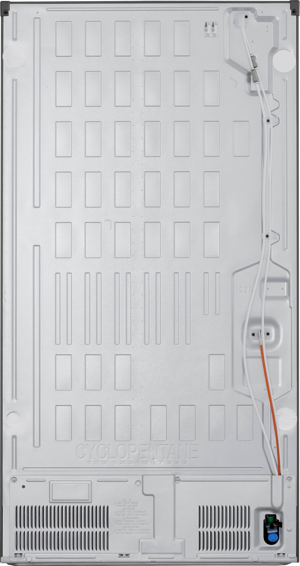 LG - 36-in Counter-Depth MAX 23.7 Cu. Ft. French Door Smart Refrigerator with Zero Clearance - Stainless Steel