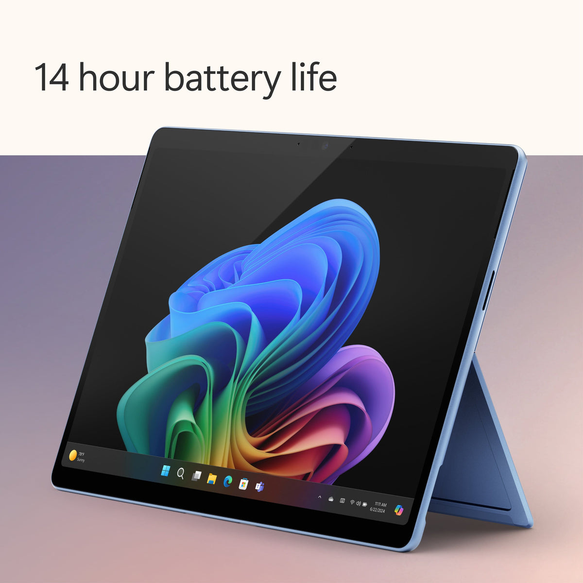 Microsoft - Surface Pro - Copilot+ PC - 13” OLED Touchscreen - Snapdragon X Elite - 16GB Memory - 512GB SSD - Device Only (11th Ed) - Sapphire