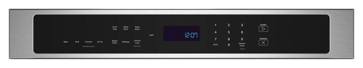 Maytag - 30-Inch Wide Single Wall Oven with EvenAir TRUE Convection System - 5.0 Cu. Ft - Fingerprint-Resistant Stainless Finish