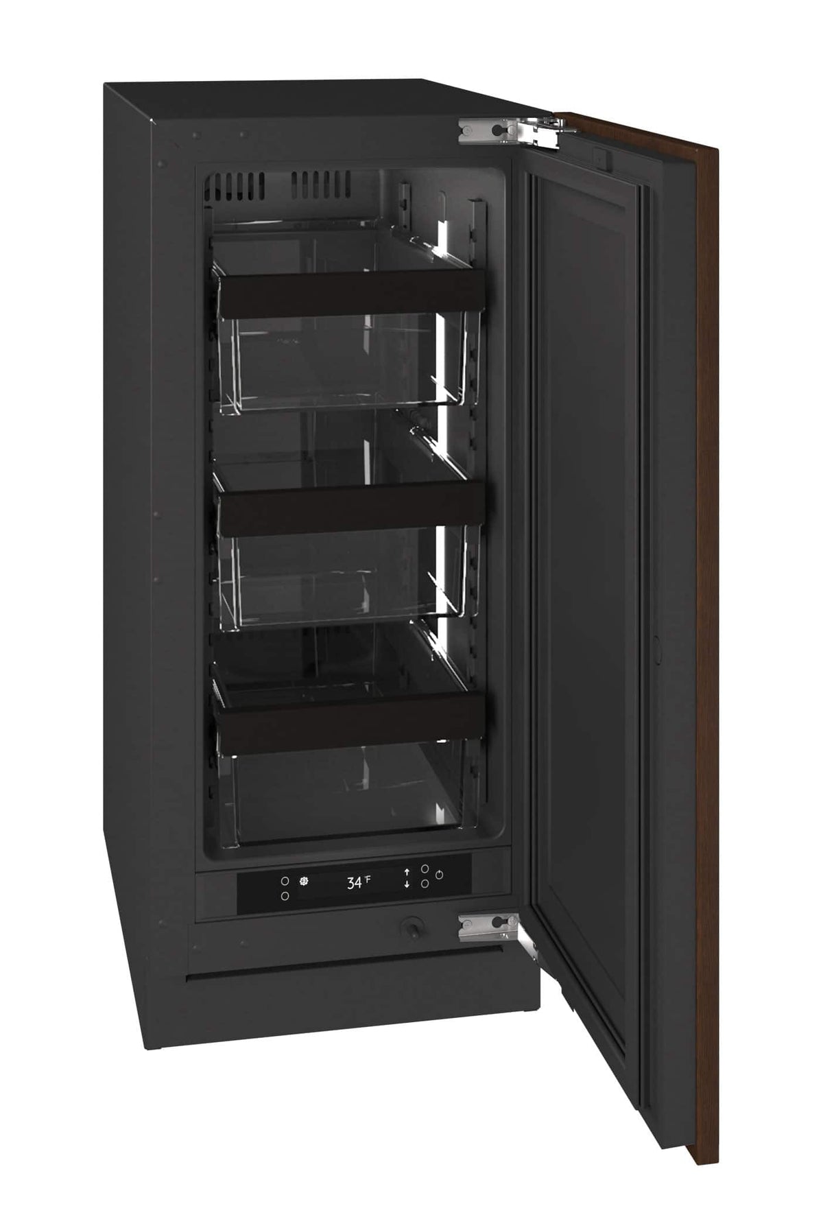 U-Line - 15"W. 2.8 Cu.Ft. Built-In Compact Refrigerator - Panel Ready - Integrated Solid