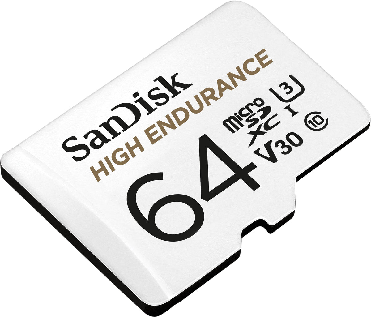 64GB SanDisk High Endurance microSDXC Card with Adapter