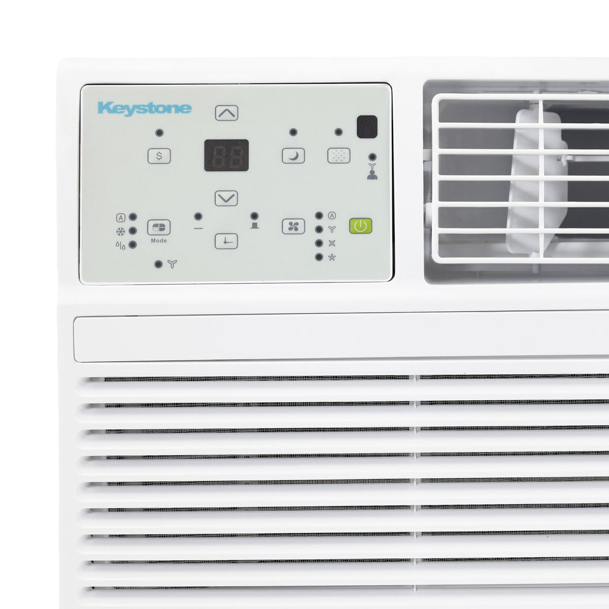 Keystone - 14,000 BTU 230V Through-the-Wall Air Conditioner with Follow Me LCD Remote Control - White