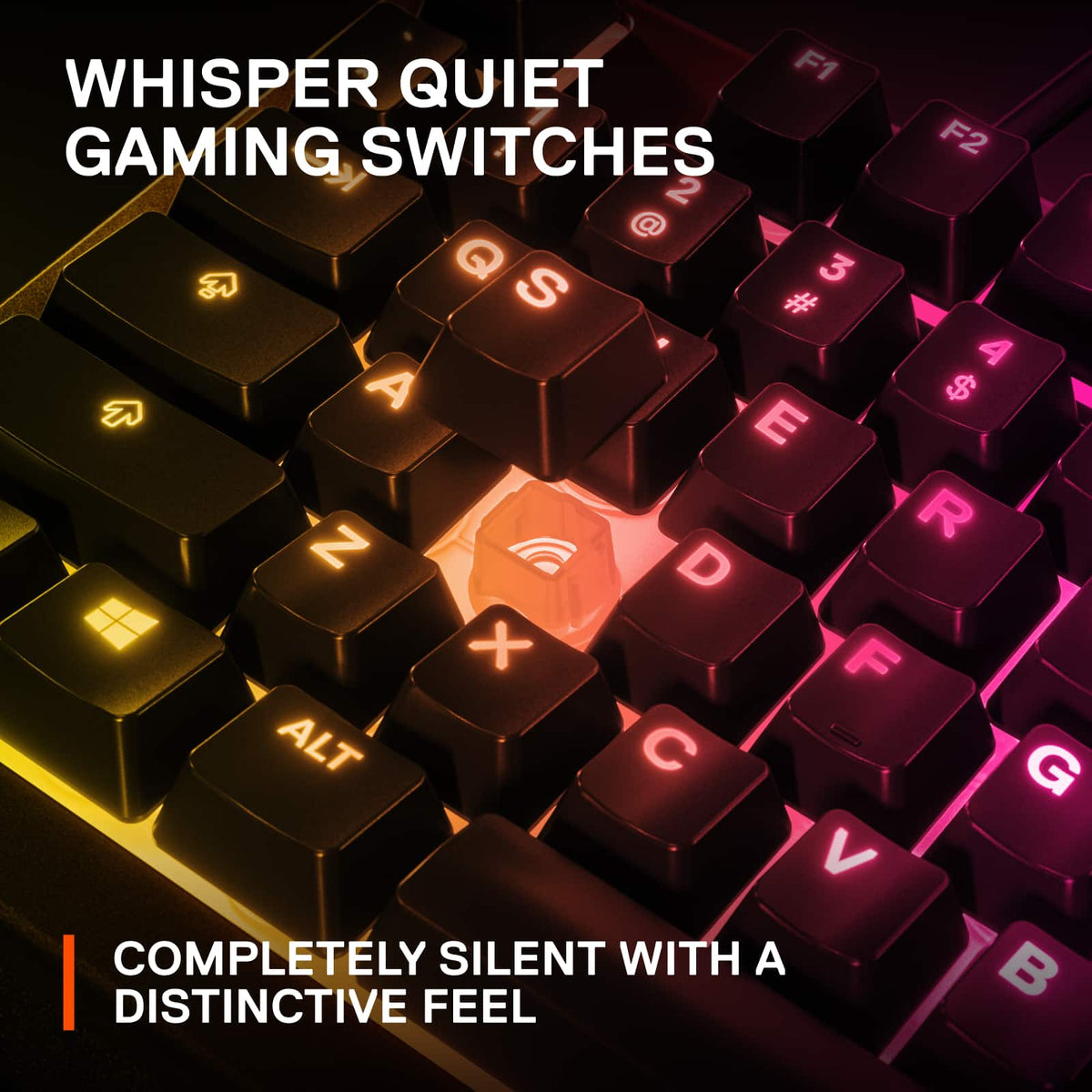 SteelSeries - Apex 3 Full Size Wired Membrane Whisper Quiet Switch Gaming Keyboard with 10 zone RGB Backlighting - Black