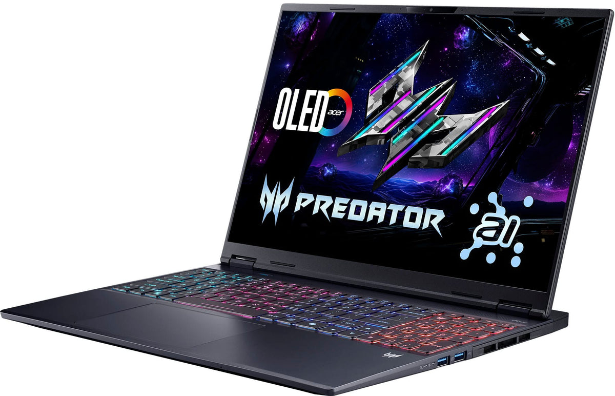 Acer - Predator Helios Neo 16S AI Gaming Laptop - 16" OLED 240Hz - Intel Core Ultra 9 - NVIDIA GeForce RTX 5070Ti – 32GB – 1TB - Obsidian Black