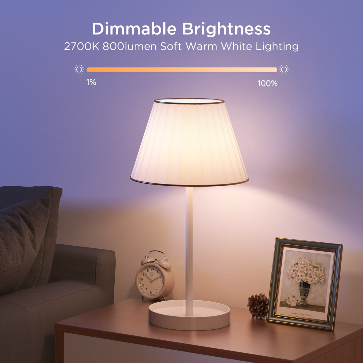 Govee - 800lm White Light A19 Smart Bulb 2pk - Multi