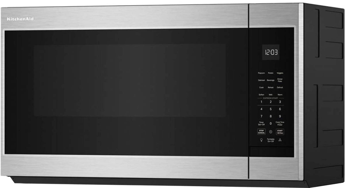 KitchenAid - 1.9 Cu. Ft. Microwave Hood Combination with Auto Functions - Stainless Steel
