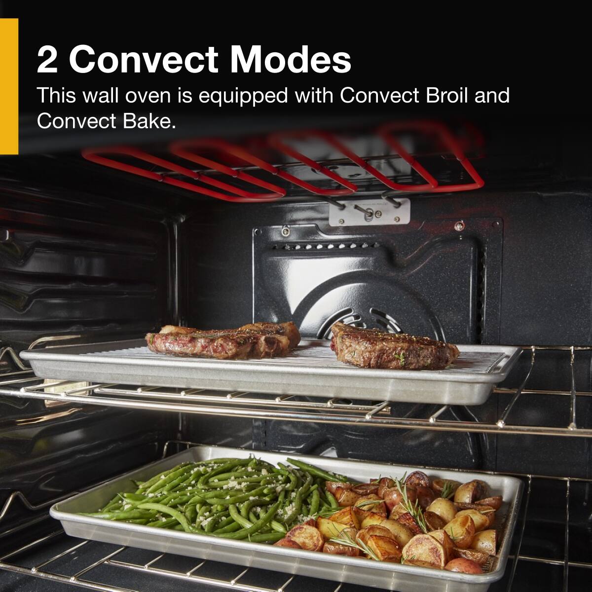 Whirlpool - 4.3 Cu. Ft. Single Wall Oven with Air Fry When Connected .- Fingerprint Resistant - Stainless Steel