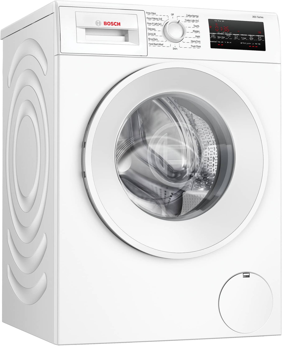 Bosch - 300 Series 2.2 Cu. Ft. High-Efficiency Stackable Smart Front Load Washer - White