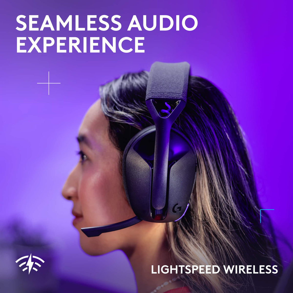 Logitech - G321 LIGHTSPEED Wireless Over-the-EarBluetooth Gaming Headset for Windows, PS4, PS5, Nintendo Switch, Mobile - Black