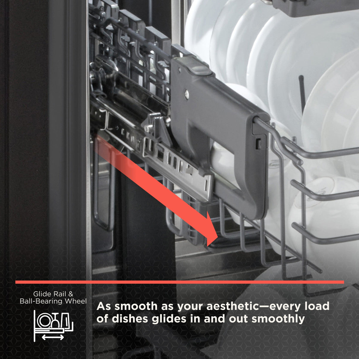 LG - STUDIO FlushFit 24-in Top Control Smart Built-In Stainless Steel Tub Dishwasher w/3rd Rack, 1 Hour Wash and Dry, 39dBA - Stainless Steel