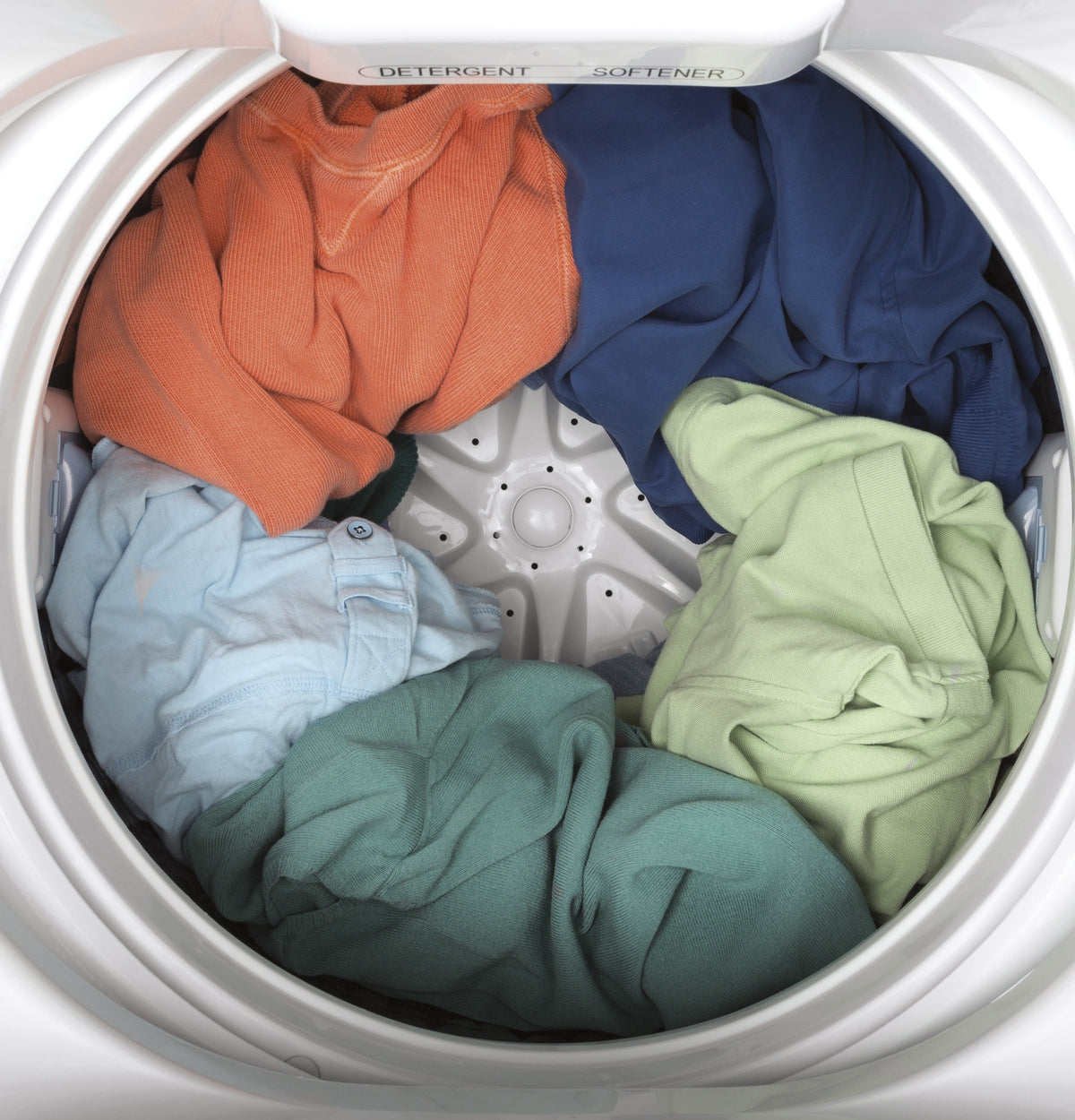 GE - 2.8 Cu. Ft. High-Efficiency Top Load Washer with Electronic LED One Touch Controls - White/Black
