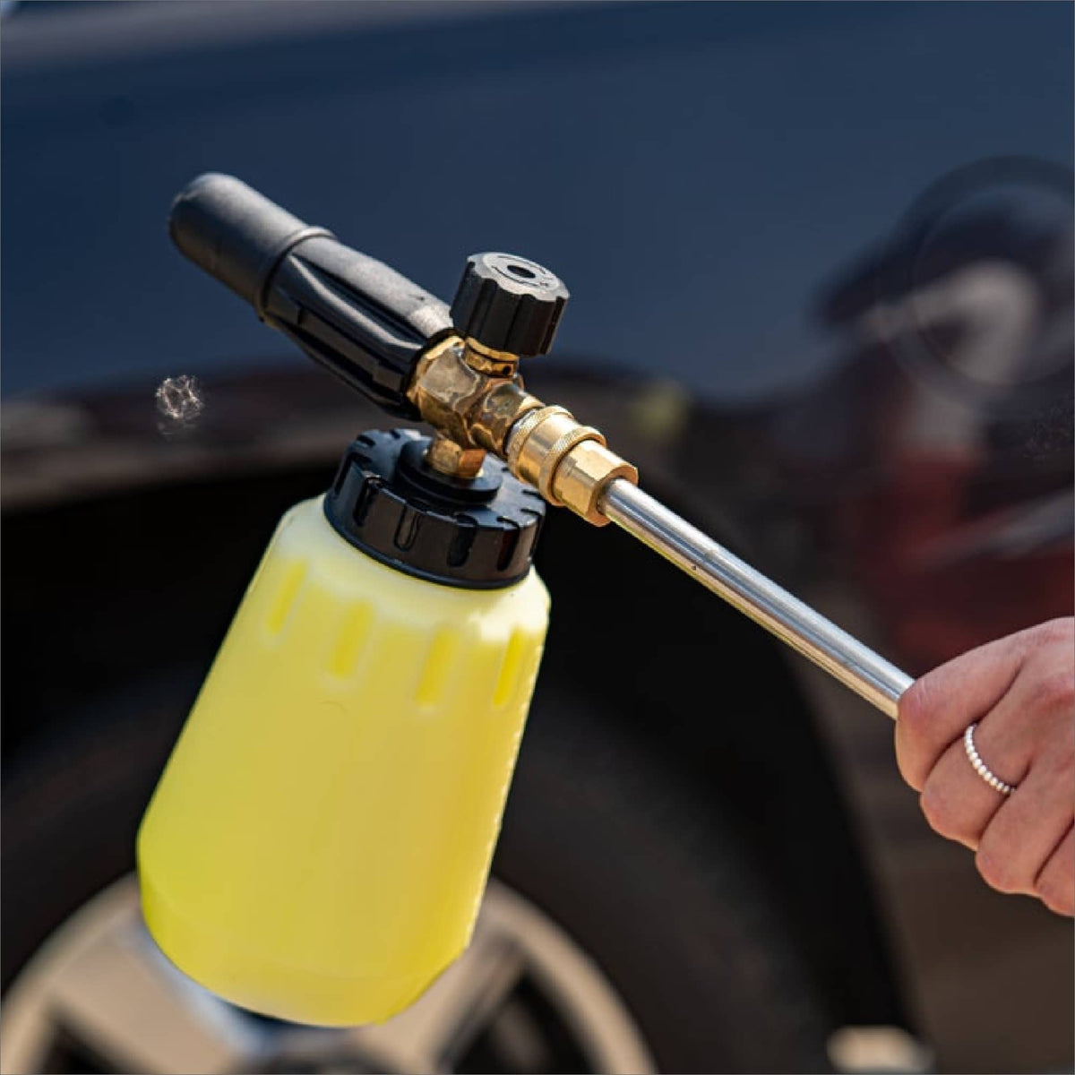 Greenworks - Pressure Washer Foam Cannon Attachment - Gray