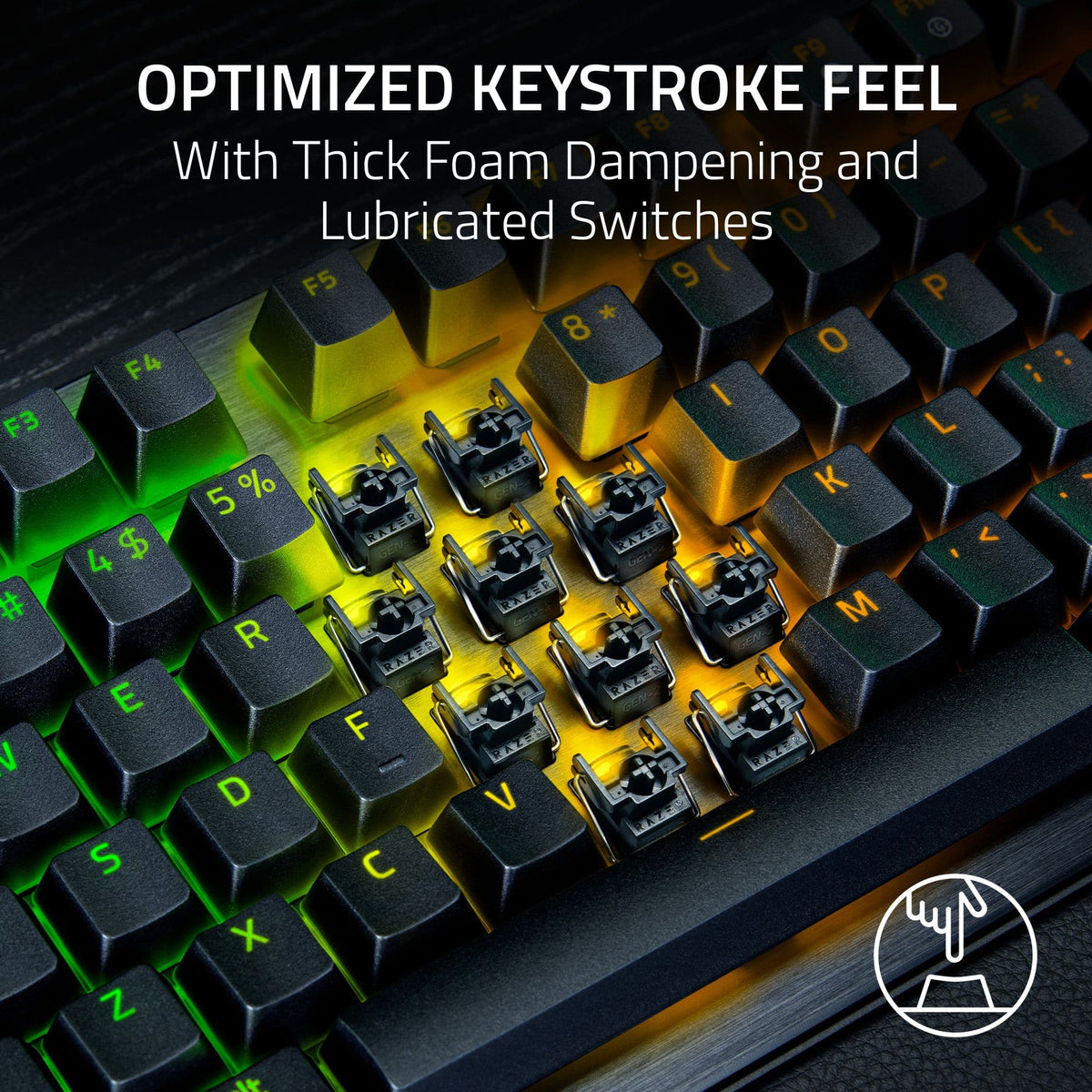 Razer - Huntsman V3 Pro TKL 8KHz Wired Analog Optical Linear Switch Gaming Keyboard with Snap Tap - Black