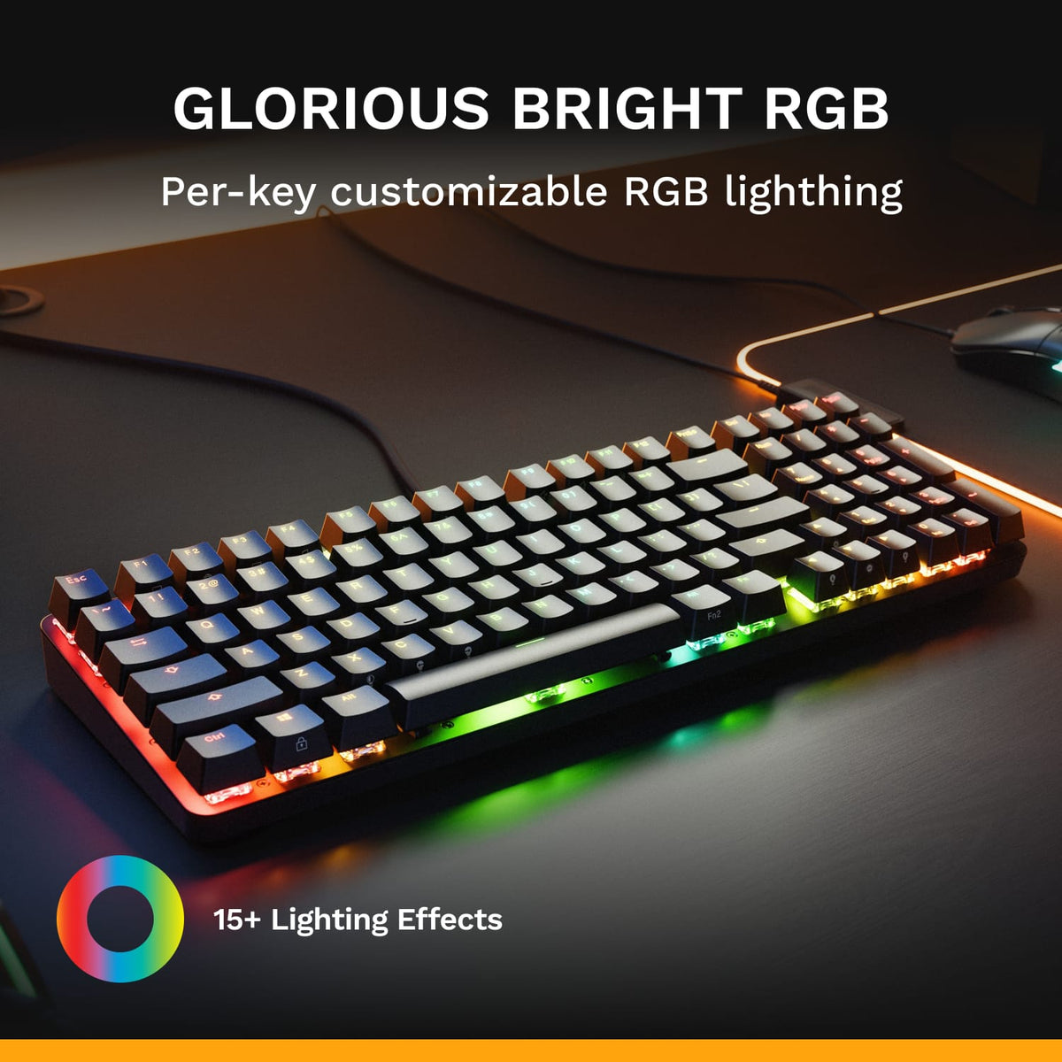 Glorious - GMMK Eternal 96% Wired Mechanical Keyboard - Black