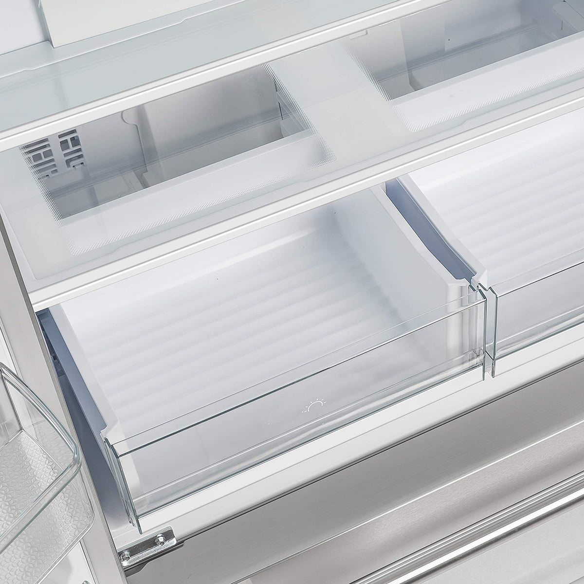 Forno Appliances - 36 in. Wide Moena 19.2 Cu. Ft. French Door Refrigerator - Stainless Steel