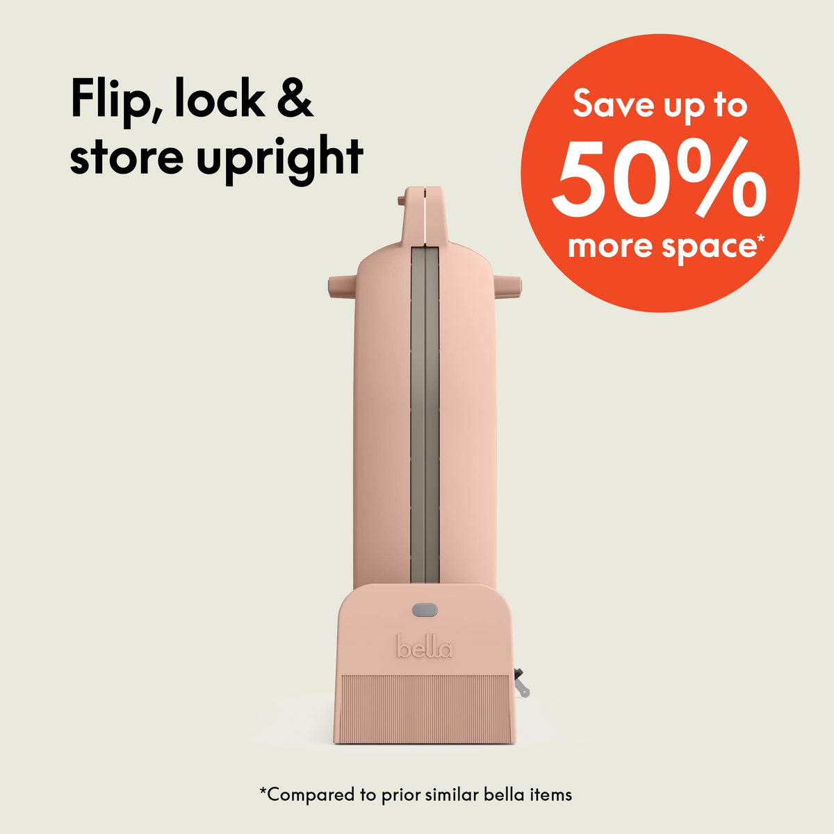 Bella - Fits-anywhere Kitchenware: Flip & Store Belgian Waffle Maker - Blossom