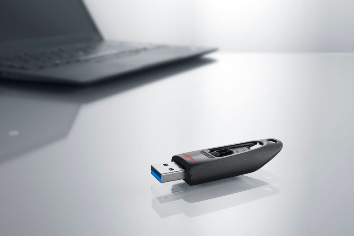 SANDISK - Ultra 128GB USB 3.0 Flash Drive - Black