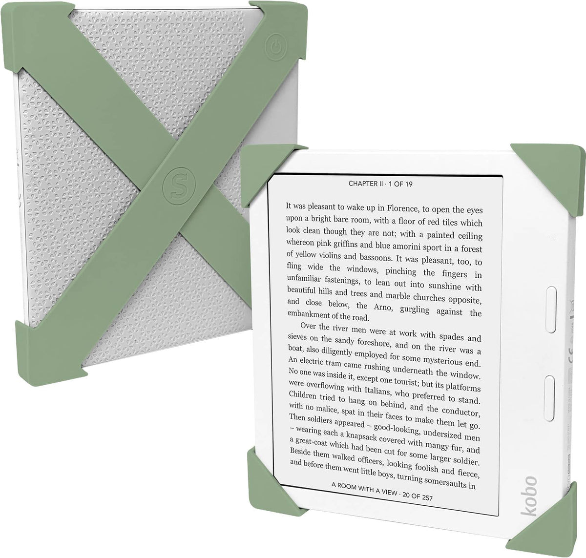 Strapsicle - Kobo Libra Sage Straps - Sage Green