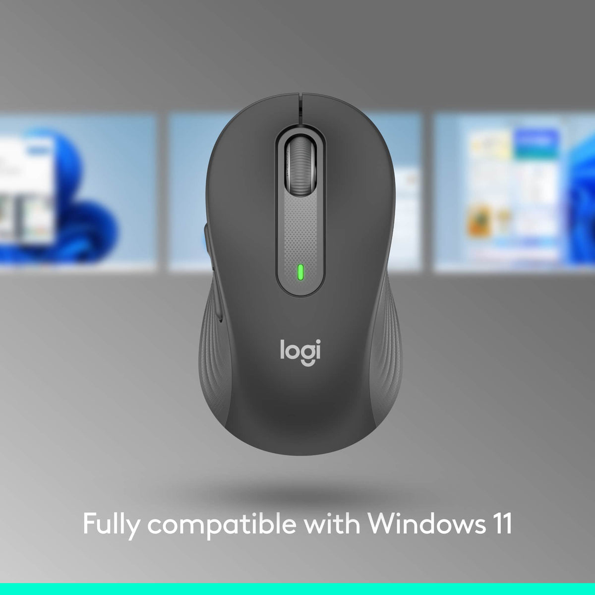 Logitech - Signature M650 Wireless Optical Mouse with Silent Clicks - Wireless - Graphite