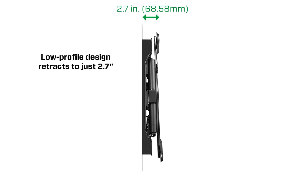 Rocketfish™ - Full-Motion TV Wall Mount for Most 42"–90" TVs — Extends 26" - Black
