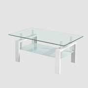 Tempered Glass Table With Storage