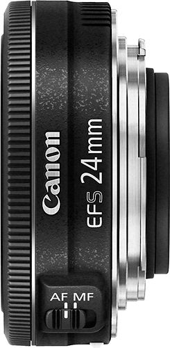 Canon - EF-S24mm F2.8 STM Standard Prime Lens for EOS DSLR Cameras - Black