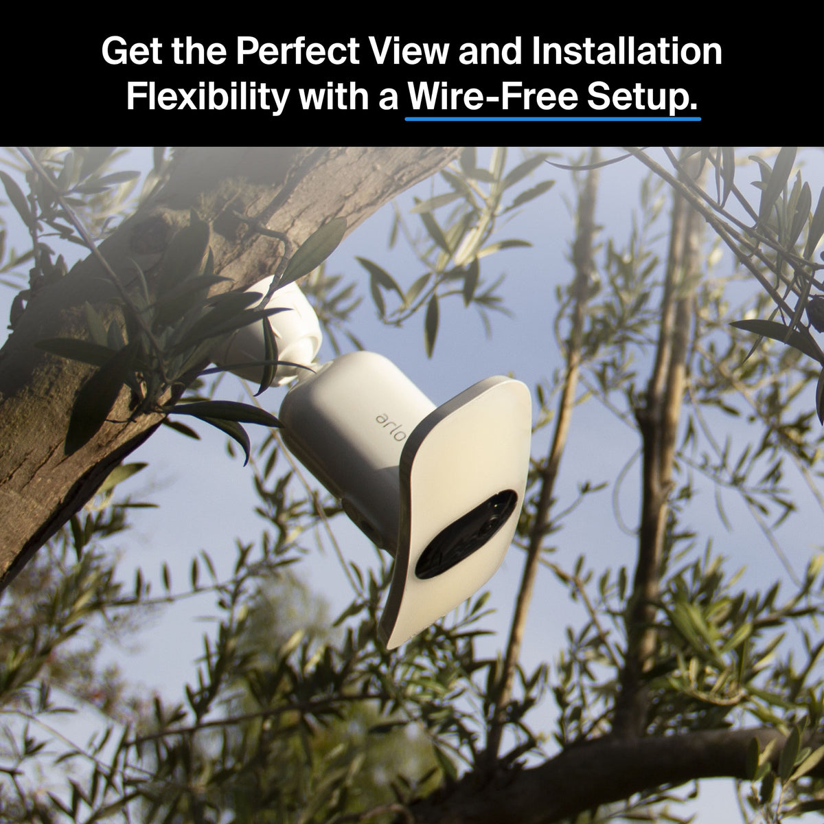 Arlo - Pro 3 Wireless Floodlight Security Camera 2K HDR - 2000-3000 Lumens, Rechargeable Battery, 1-Cam - White