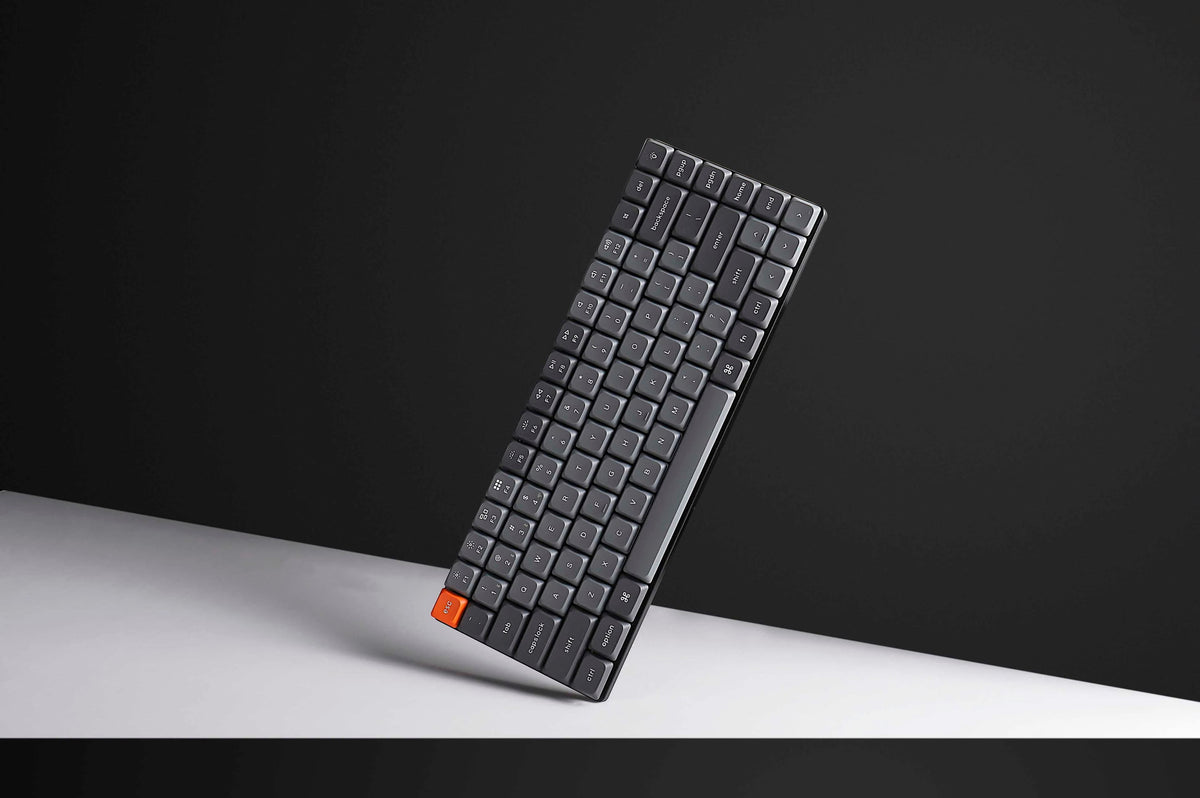 Keychron - K3 Max 75% Custom Wireless RGB Mechanical Keyboard with Programmable QMK/VIA Hot-Swappable Red Switch - Black