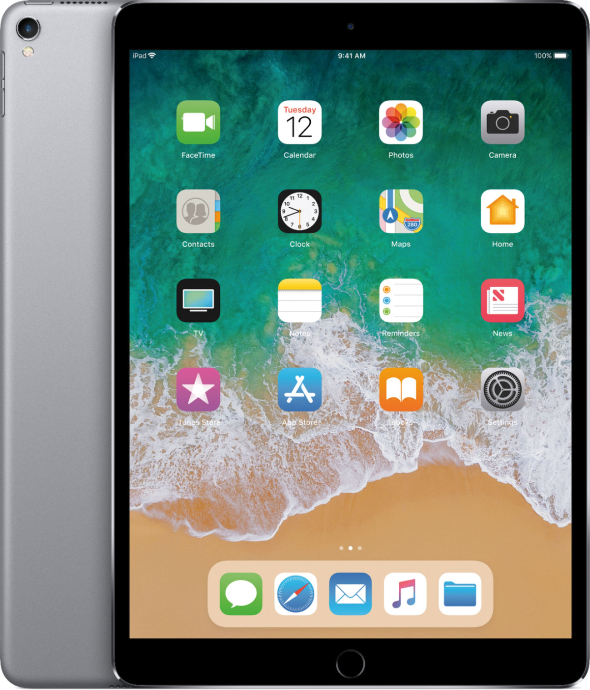 Apple - Geek Squad Certified Refurbished 10.5-Inch iPad Pro with Wi-Fi - 256GB - Space Gray