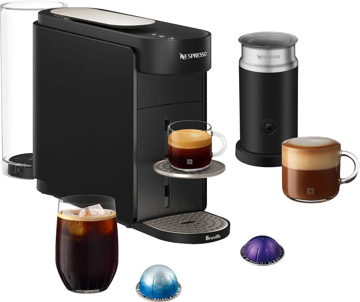 Nespresso - Vertuo UP Espresso Machine Bundle by Breville - Black
