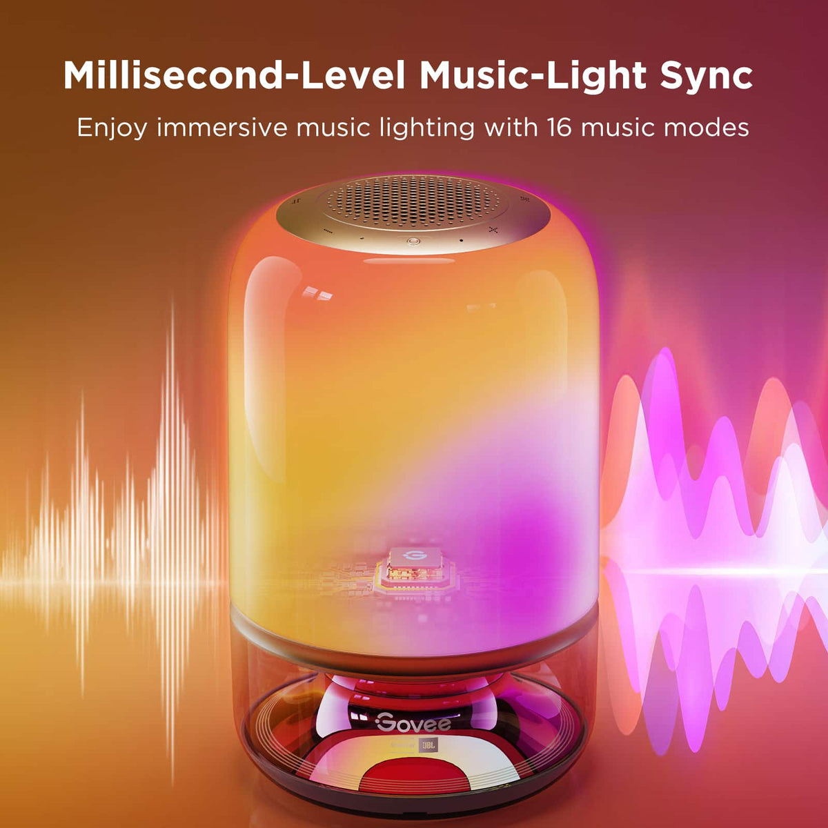 Govee - Smart Table Lamp 2 Pro Sound by JBL - Multi