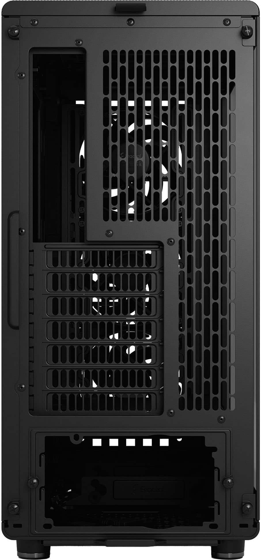 Fractal Design - North Momentum Edition Black E-ATX Chassis with Blackened Oak Front and TG Side Panel Mid Tower PC Case - Black