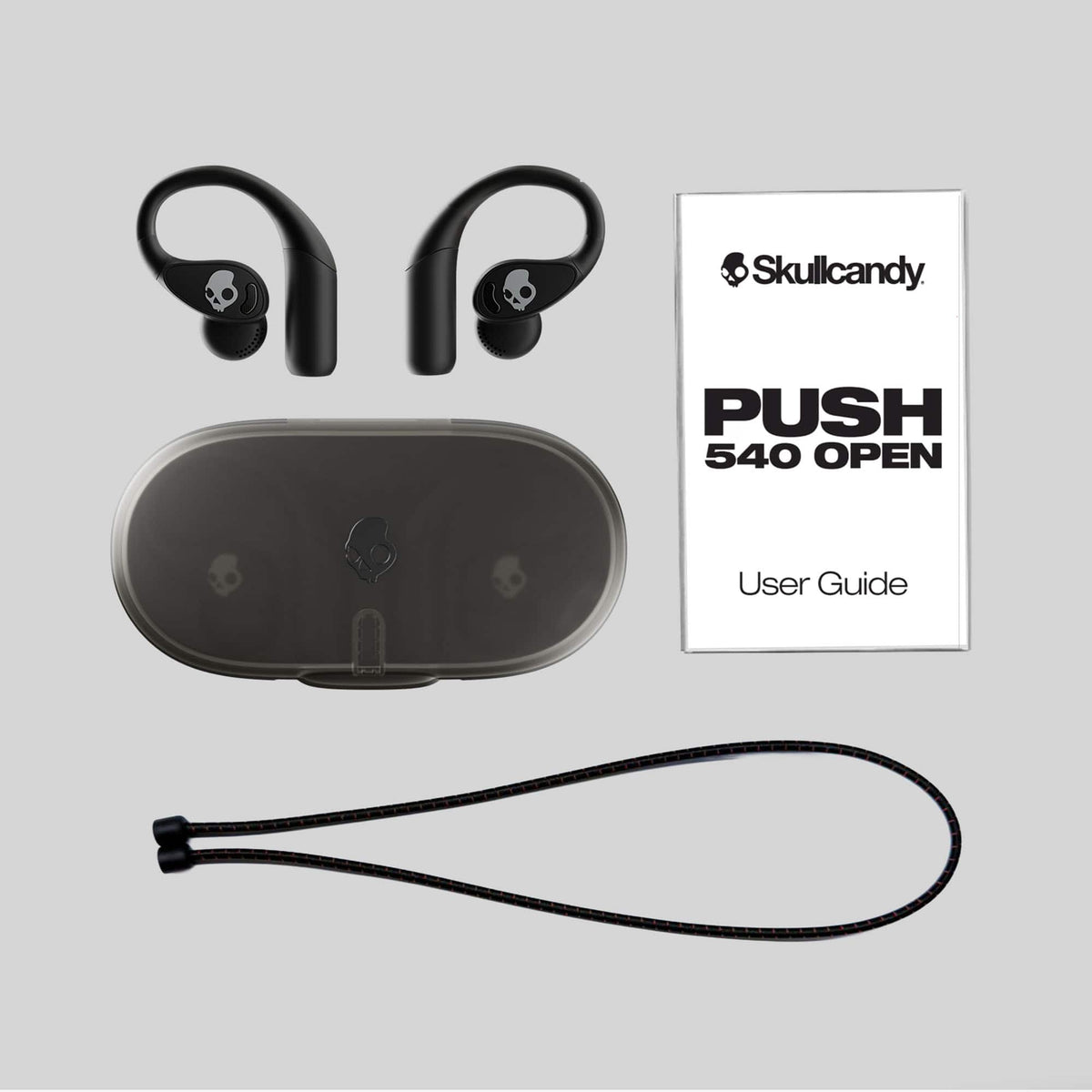 Skullcandy - Push 540 Open-Ear True Wireless Bluetooth Open Earbuds - Black