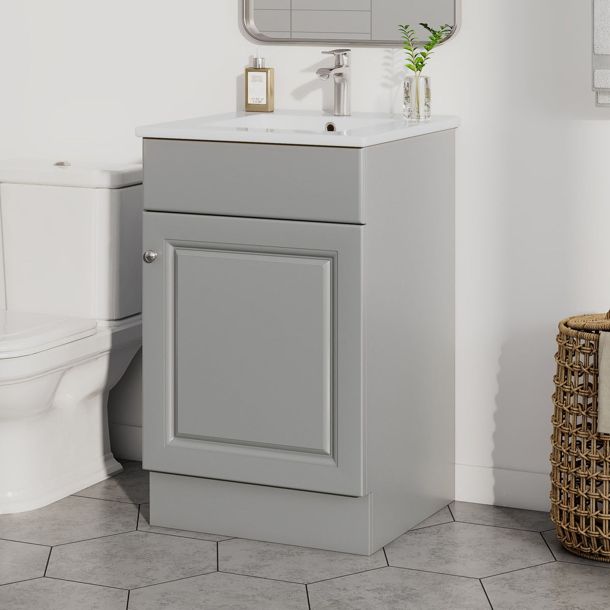 Bathroom Vanity With Sink, Cabinet With Adjustable Shelf