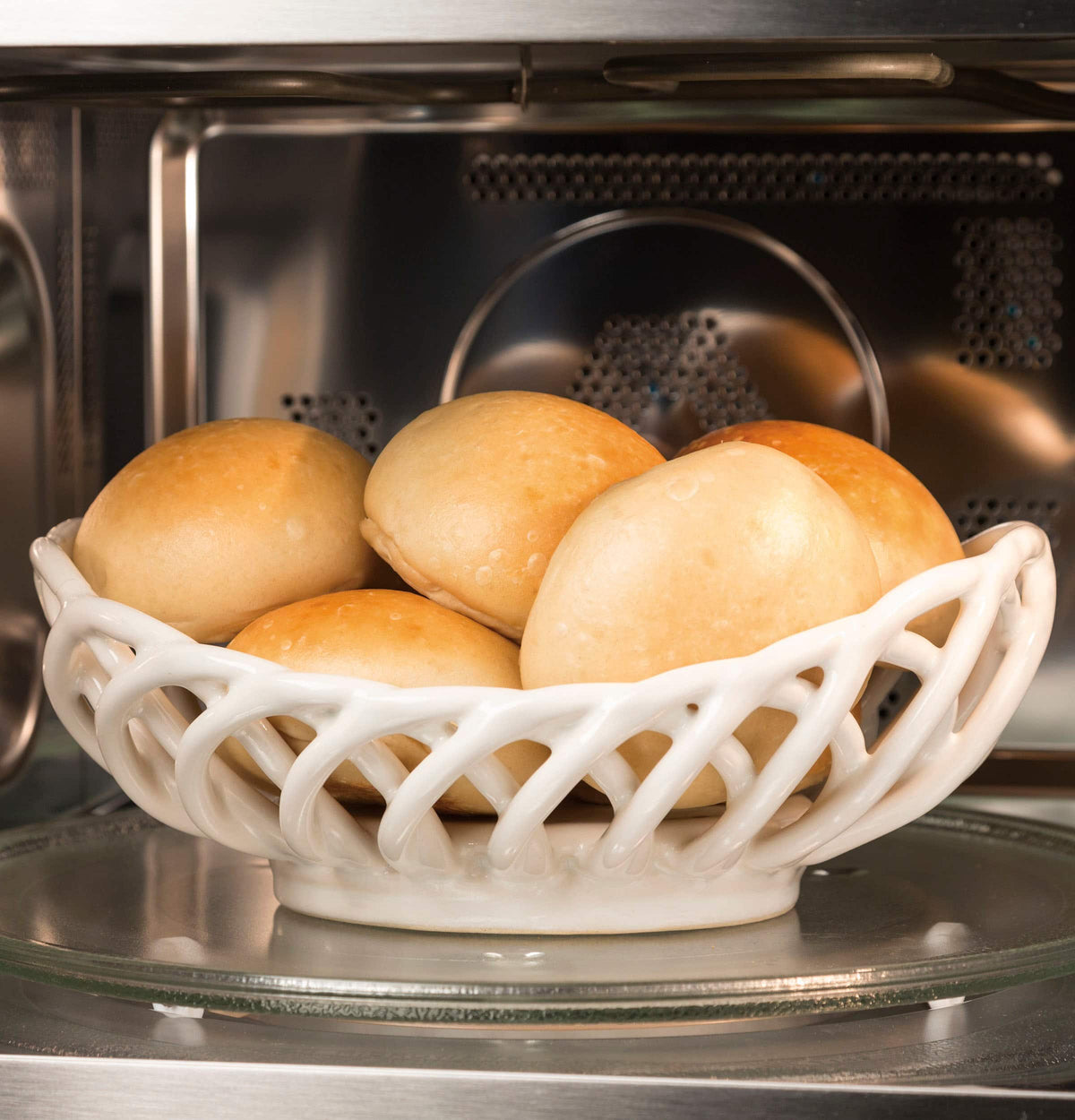 GE Profile - 1.5 Cu.Ft. Convection Countertop Microwave with Sensor Cooking and Scan to Cook Technology - Stainless Steel