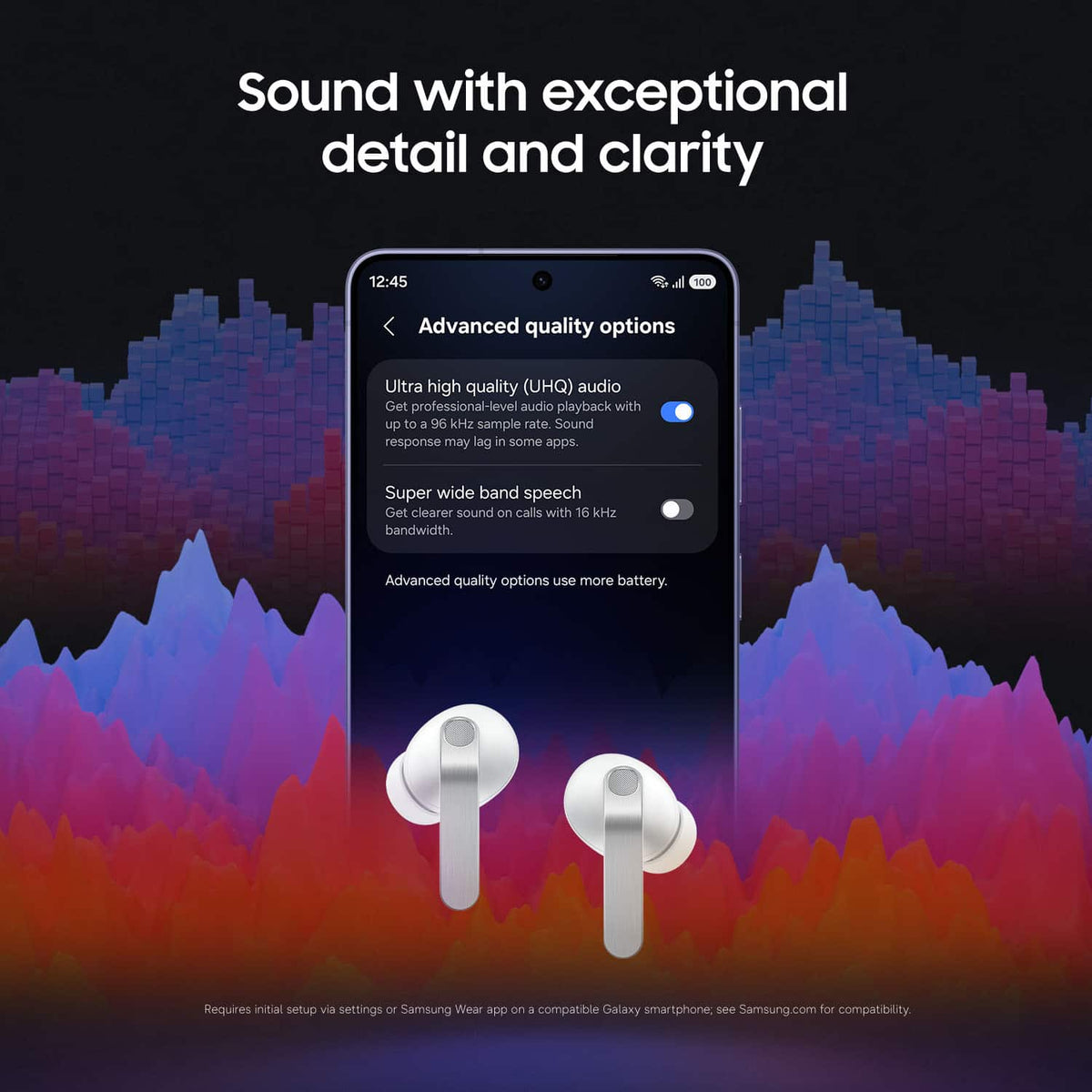 Samsung - Galaxy Buds4 Pro Wireless Earbud Headphones - White
