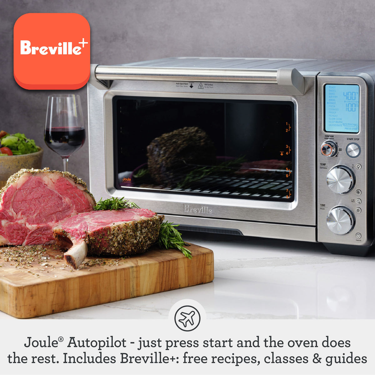 Breville - the Joule Oven Air Fryer Pro - Brushed Stainless Steel
