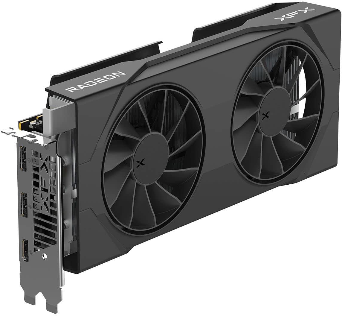 XFX - Swift AMD Radeon RX 9060XT 16GB GDDR6 PCI Express 5.0 Gaming Graphics Card - Black