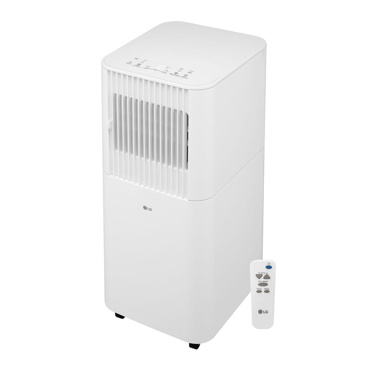 LG - 6,000 BTU DOE (8,000 BTU ASHRAE) 250 Sq. Ft. Portable Air Conditioner with Remote - White