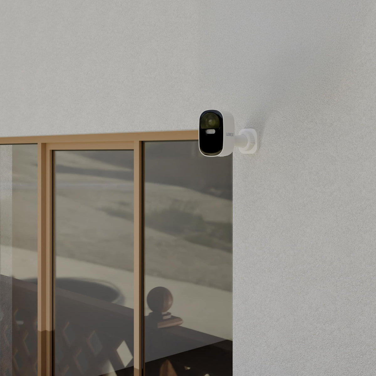 Lorex - Connect 2K Wi-Fi Battery-Powered Security Camera - White