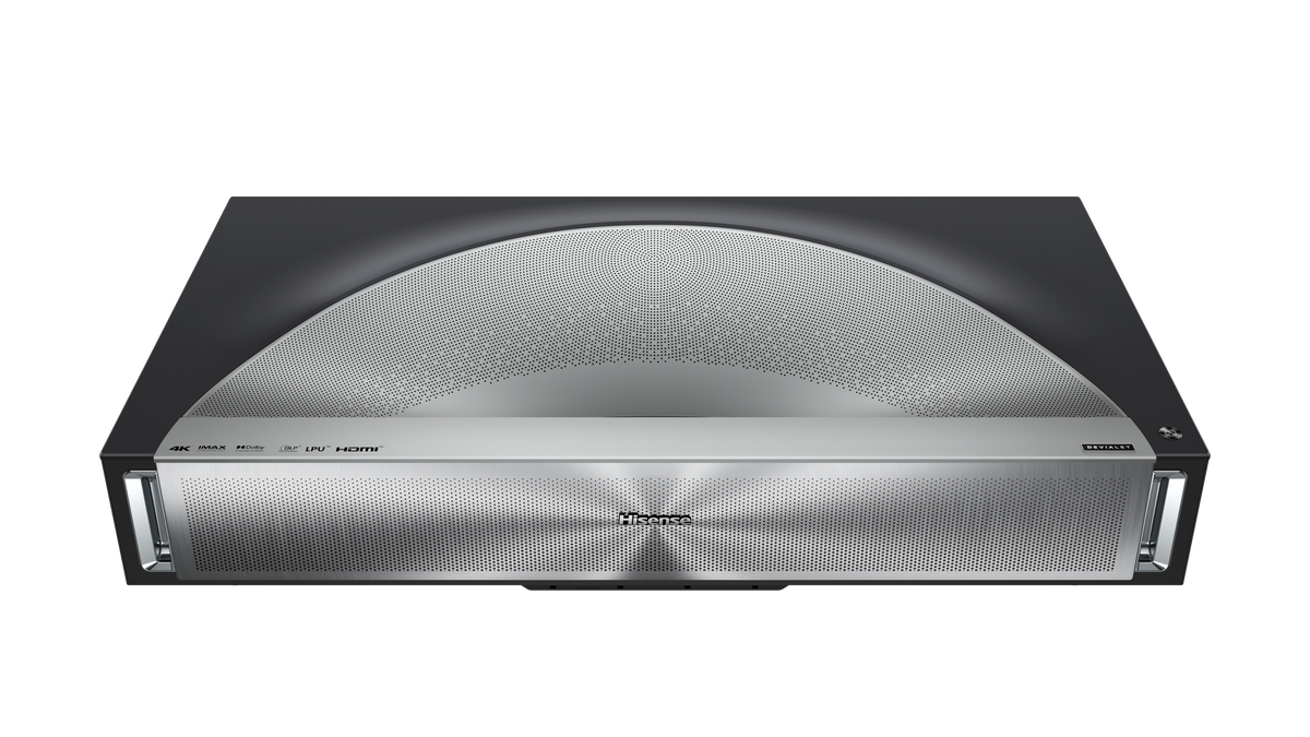 Hisense - Hisense-PX4 Pro Triple Laser Smart UST Projector,3500 Lumens,IRIS,80"-200",4K,DLP,HDR,IMAX Enhanced,Dolby Vision/Atmos - Gray