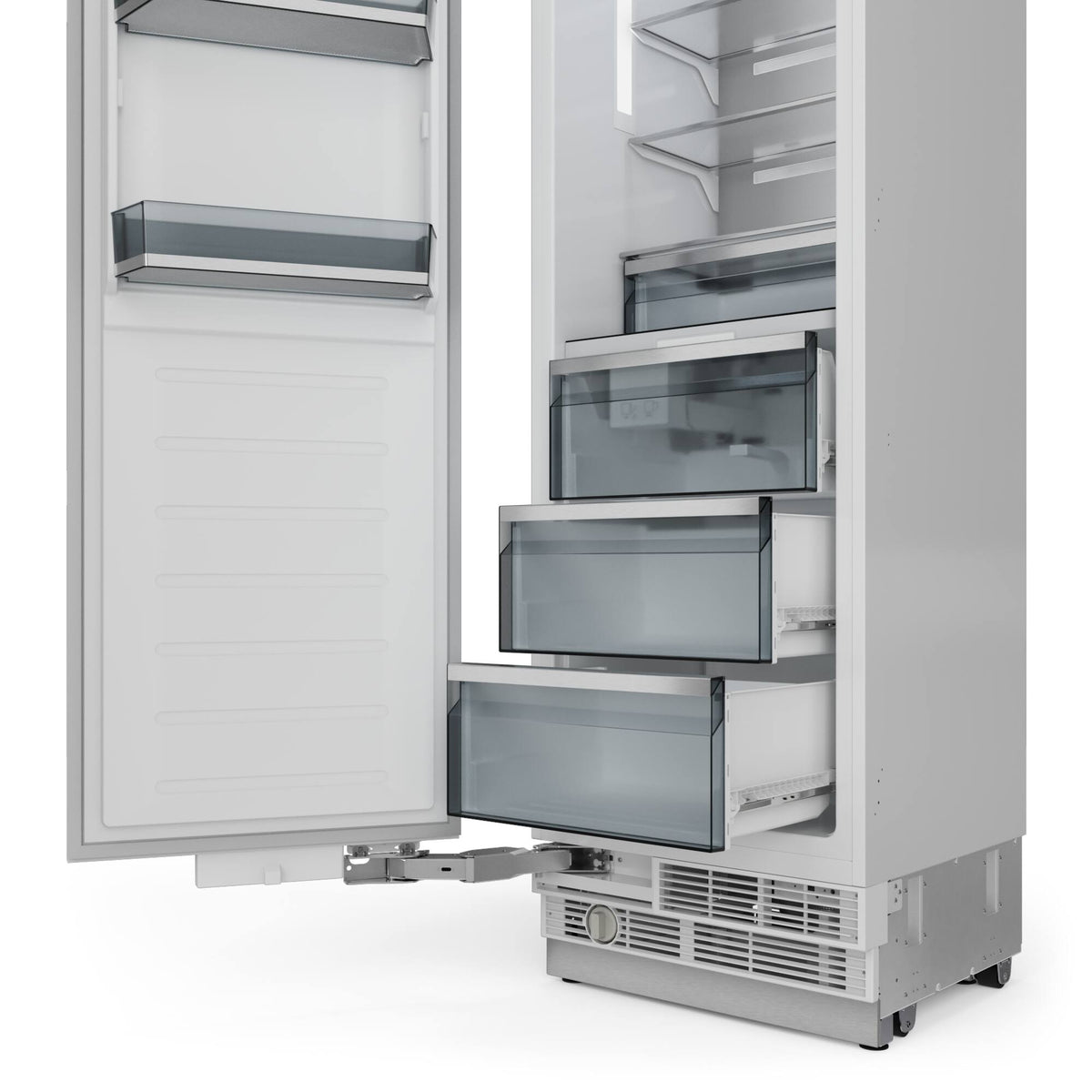Thor Kitchen - 12.4-Cu. Ft. Upright Built In Column Freezer with Panels - Stainless Steel