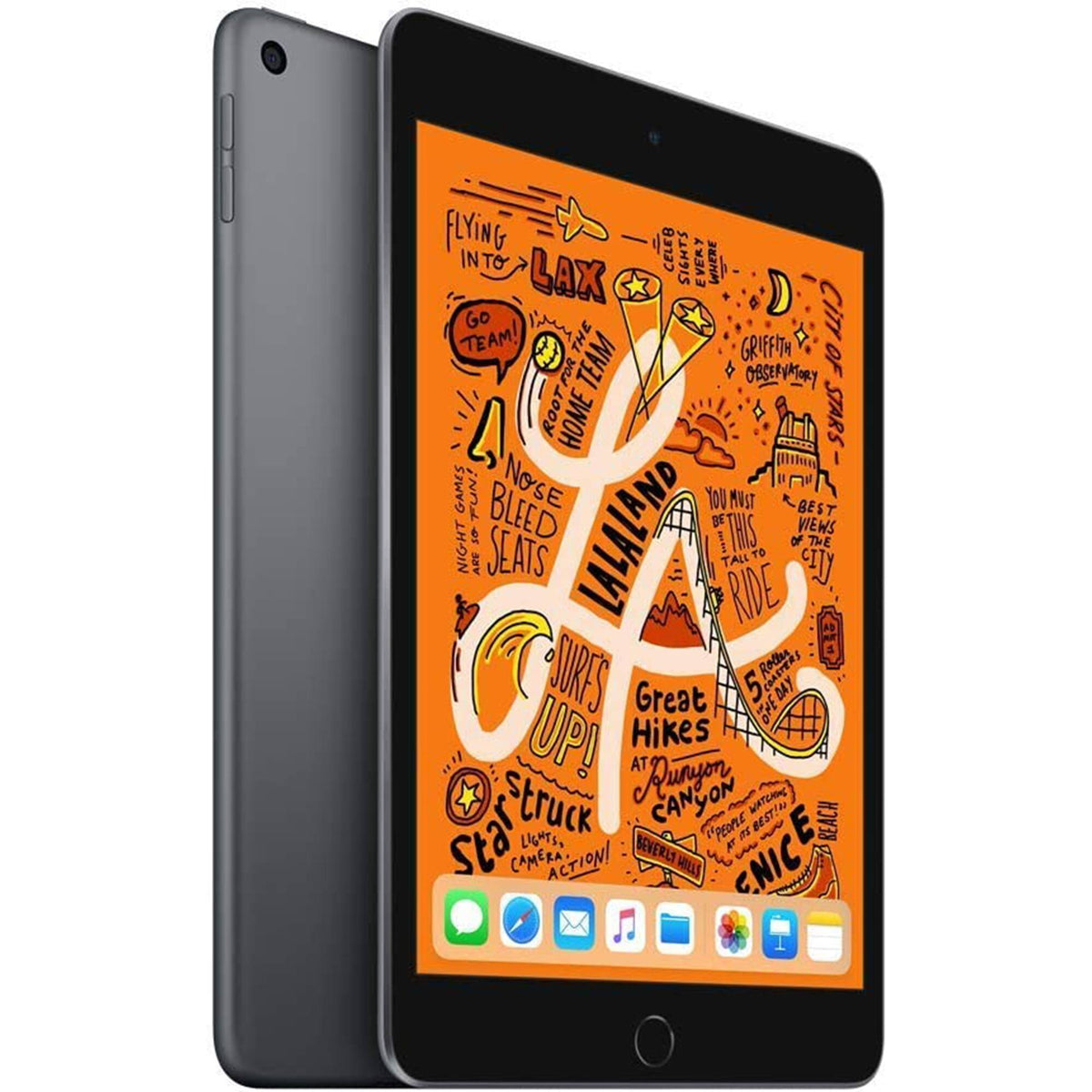 Certified Refurbished - Apple 7.9-Inch iPad Mini (5th Generation) (2019) Wi-Fi + Cellular - 256GB - Gray (Unlocked)