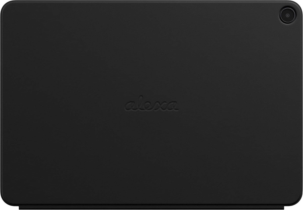 Amazon - Alexa Tablet 12 Pro Plant-Based Leather Folio Cover – protect sustainably with a magnetic snap-on design - Black