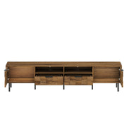TV Stand With 2 Drawers, Media Console Table, Storage Cabinet With Cable Management