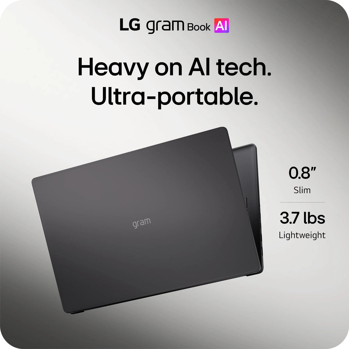 LG - gram Book 15" 2K Touchscreen Laptop - Intel Core Ultra 5 Processor 115U - 16GB RAM - 512GB SSD - Black