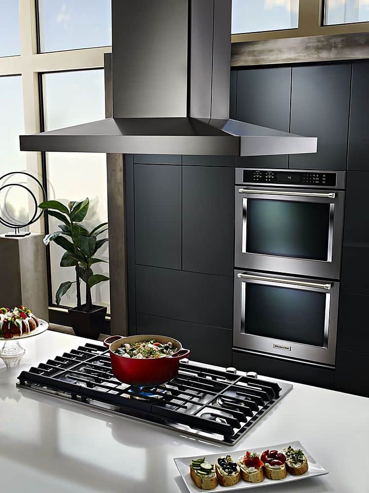 KitchenAid - 42 inches - Convertible - Island Range Hood - Stainless Steel