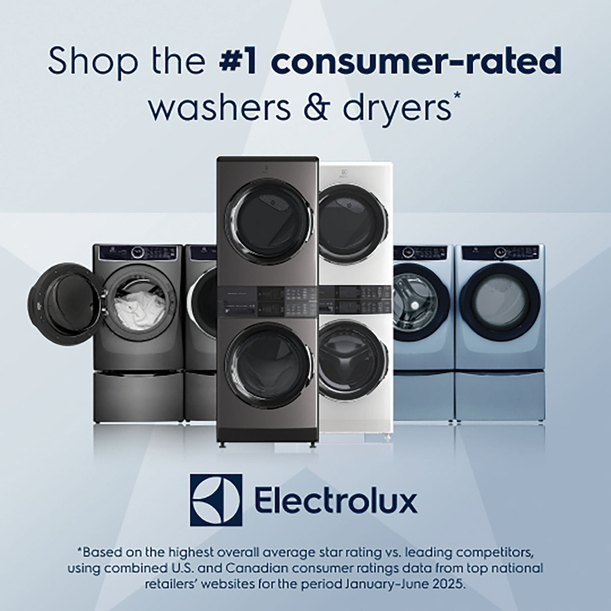 Electrolux - Front Load Perfect Steam™ Washer with LuxCare® Plus Wash and SmartBoost® - 4.5 Cu. Ft - Alpine