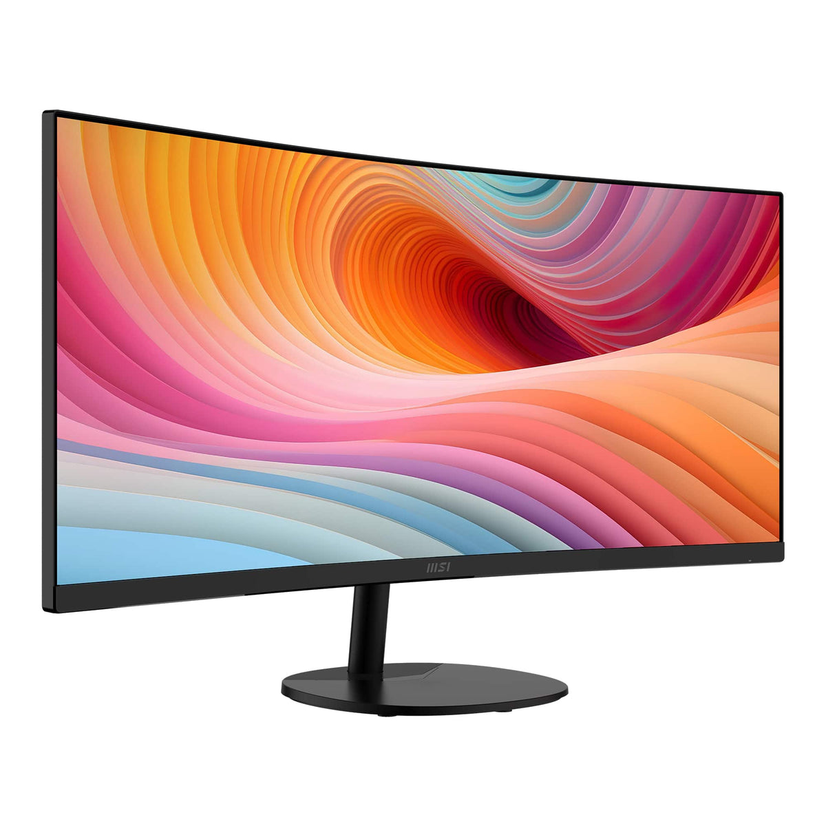 MSI - PRO MP341CQ E12 34" Curved UWQHD 120Hz 1ms VA Business Monitor with Built-in Speakers( (DisplayPort, HDMI ) - Black